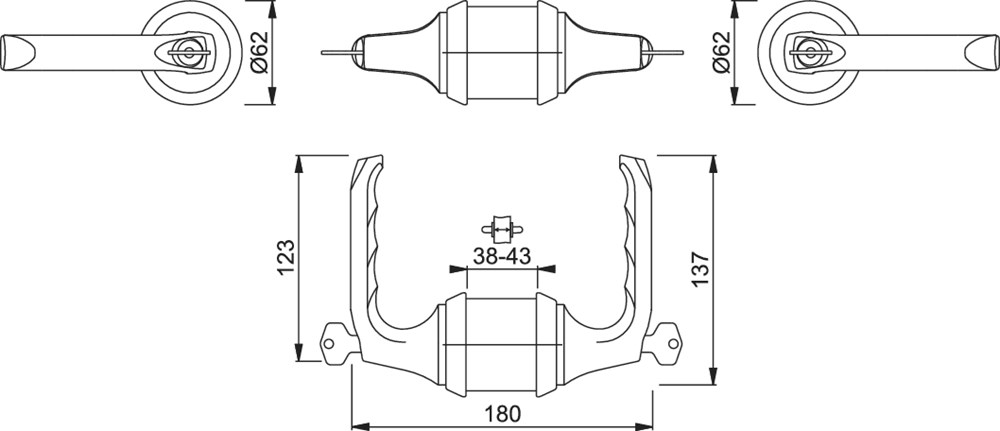 HCS Garnituren, London, Aluminium F1 (RETS-AL-0037)