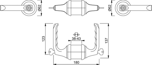 HCS Garnituren, London, Aluminium F1 (RETS-AL-0037)