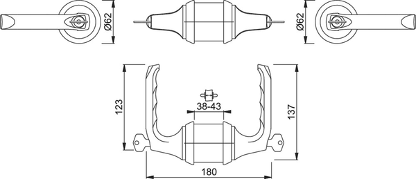 HCS Garnituren, London, Aluminium F1 (RETS-AL-0037)