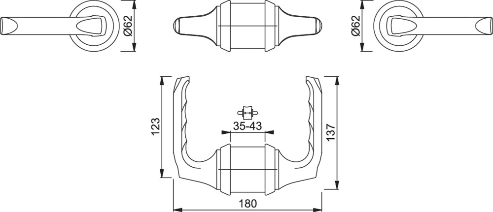 HCS Garnituren, London, Aluminium F1 (RETS-AL-0038)