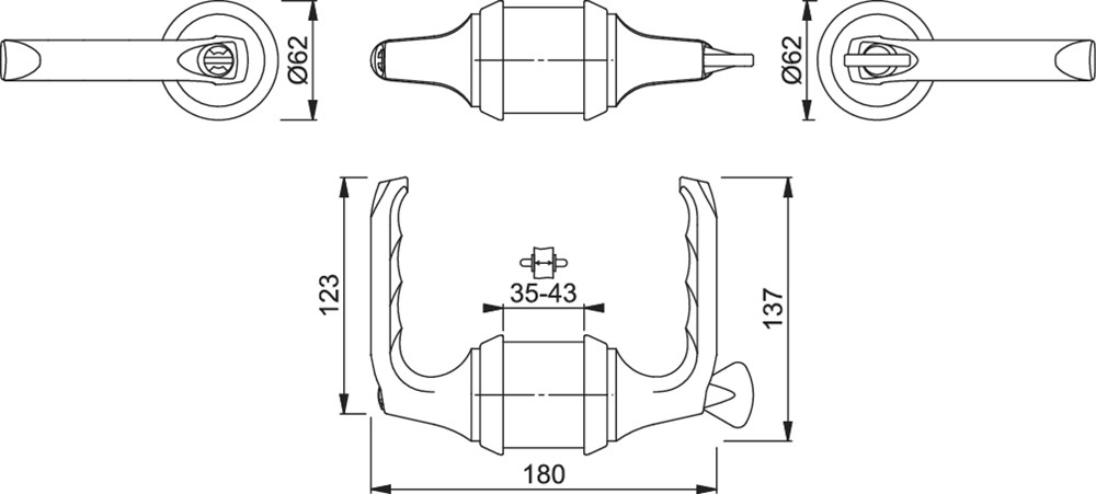 HCS Garnituren, London, Aluminium F1 (RETS-AL-0039)