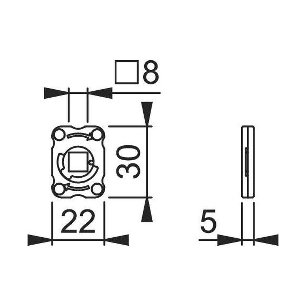 Overige/toebehoren deurbeslag, type 2214