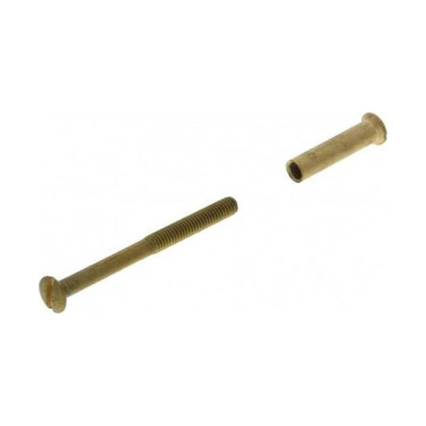 Schroeven en bouten deurbeslag, Messing, 4 x 38 mm, 4 x 21 mm