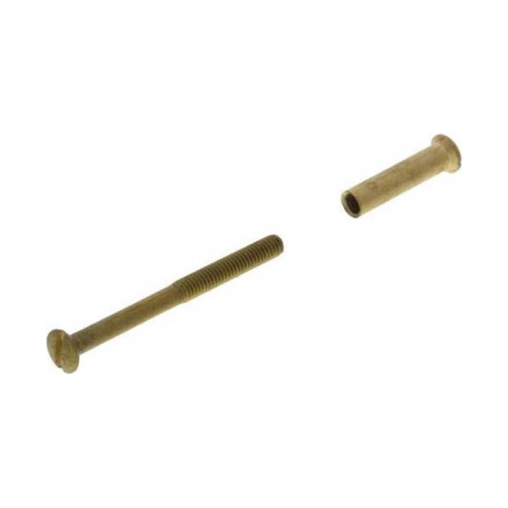 Schroeven en bouten deurbeslag, Messing, 4 x 55 mm, 4 x 21 mm