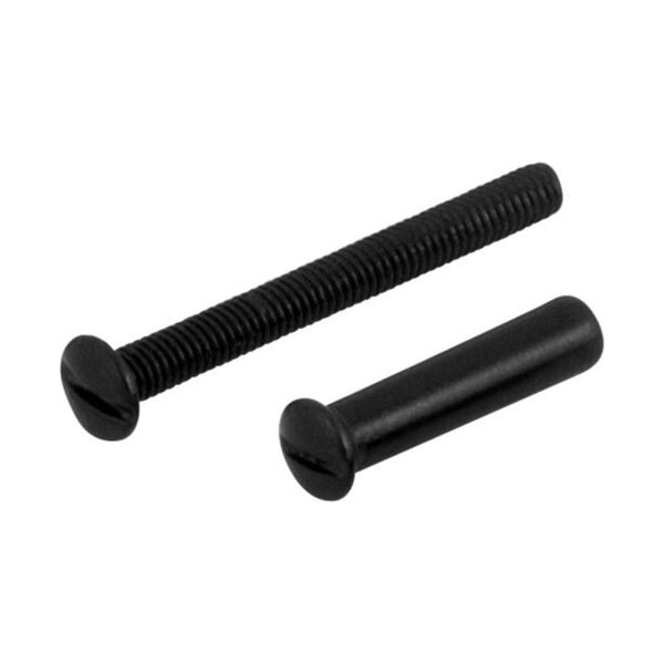 Schroeven en bouten deurbeslag, Zwart, 4 x 38 mm