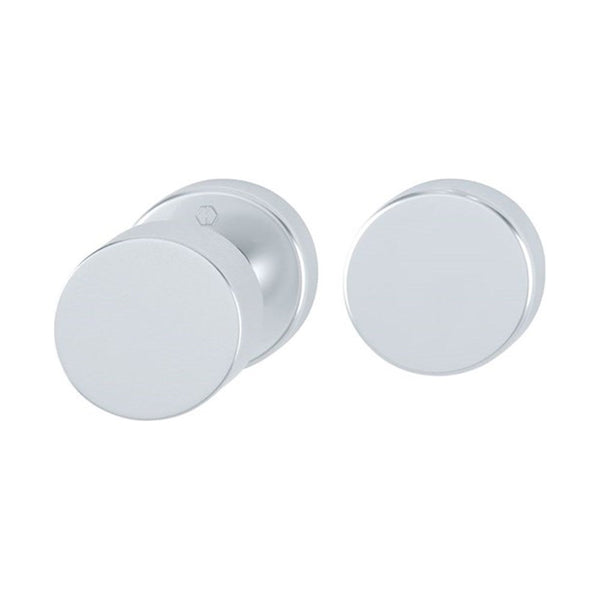 Deurknoppen, Aluminium, per garnituur, deurdikte 37-42 mm (RETS-KN-0008)