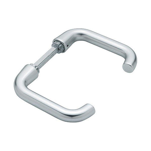 Deurkruk, Paris, Aluminium, type 138L, per paar, deurdikte 55-65 mm
