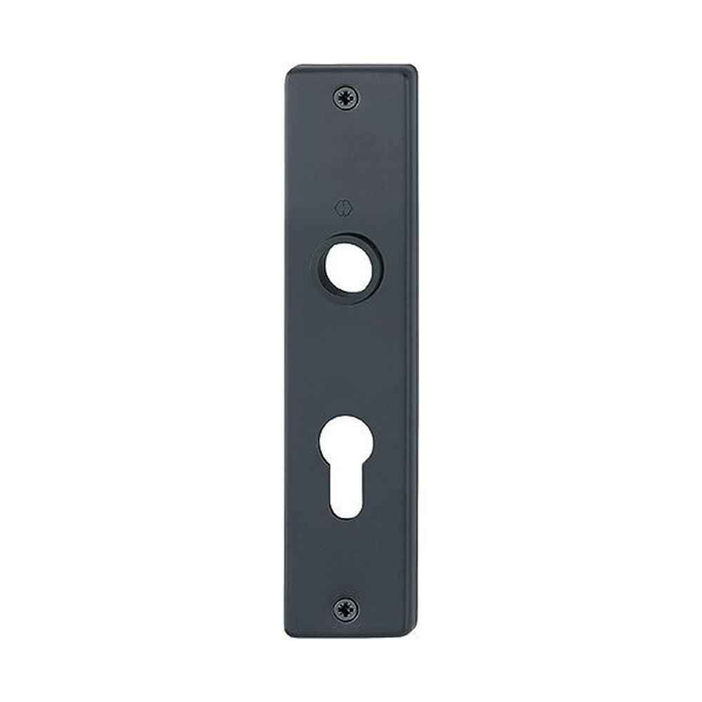 Kortschild, recht, Zwart, 185 x 42 mm, PC55