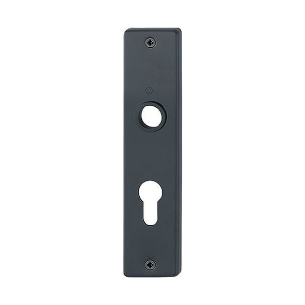 Kortschild, recht, Zwart, 185 x 42 mm, PC55