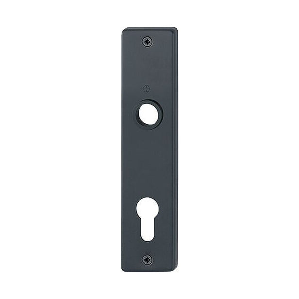 Kortschild, recht, Zwart, 185 x 42 mm, PC72