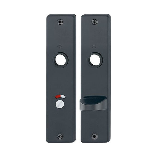 Kortschild, recht, Zwart, 185 x 42 mm, WC63