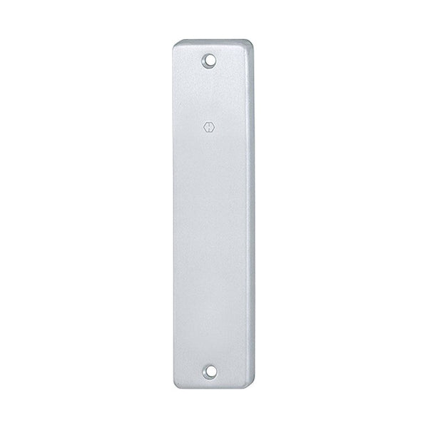 Kortschild, recht, Aluminium, 185 x 42 mm, type 378, blind, zonder gat