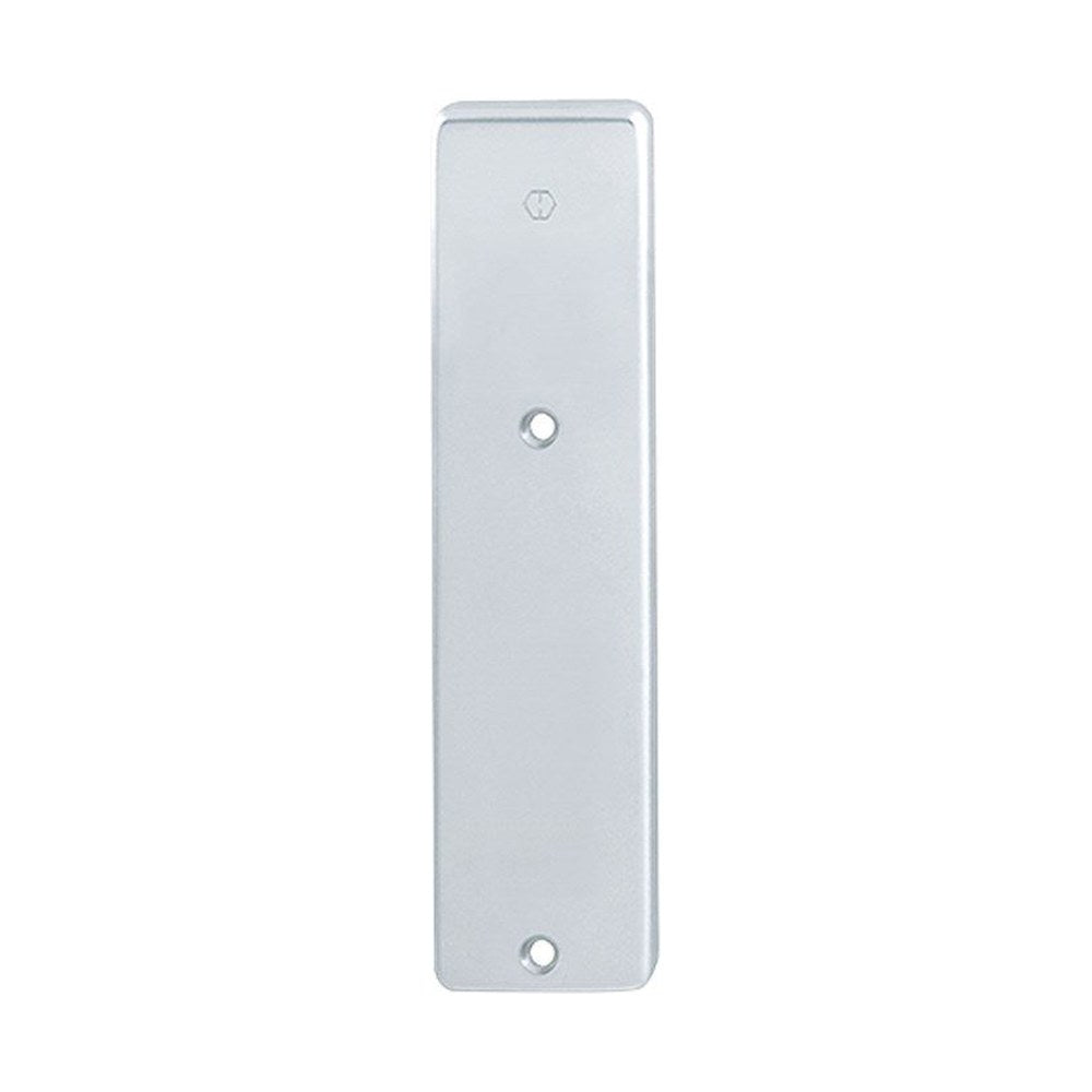 Kortschild, recht, Aluminium, 165 x 42 mm, blind, zonder gat