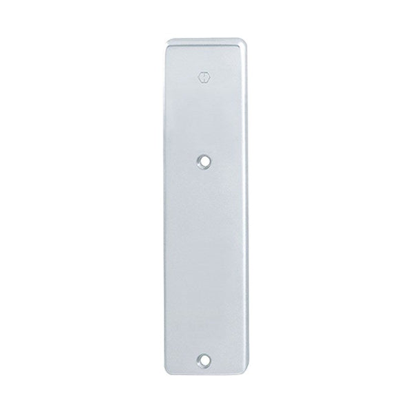 Kortschild, recht, Aluminium, 165 x 42 mm, blind, zonder gat