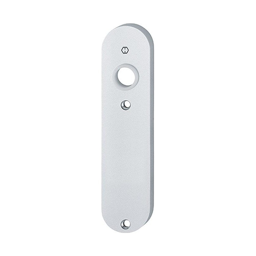 Kortschild, ovaal, Aluminium, 160 x 38 mm, type 300K, loopslot