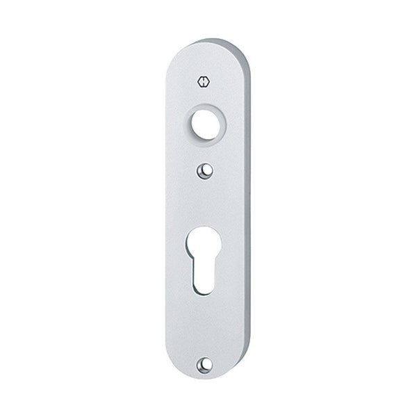 Kortschild, ovaal, Aluminium, 160 x 38 mm, PC72