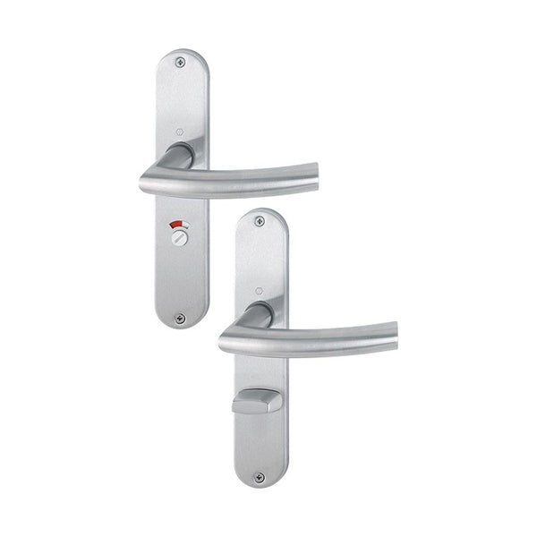 Langschildgarnituren, RVS, 220 x 42 mm, WC72, type 302 (RETS-LG-0022)