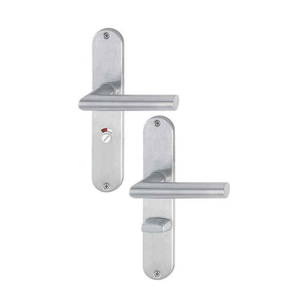 Langschildgarnituren, RVS, 220 x 42 mm, WC63, type 302 (RETS-LG-0030)