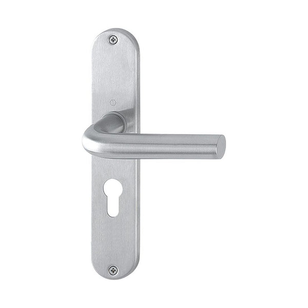 Langschildgarnituren, RVS, 220 x 42 mm, PC72, type 302 (RETS-LG-0034)