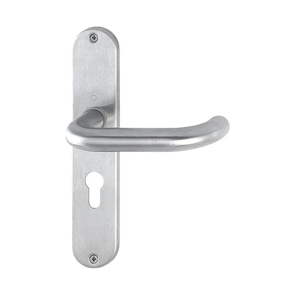Langschildgarnituren, RVS, 220 x 42 mm, PC55, type 302 (RETS-LG-0038)