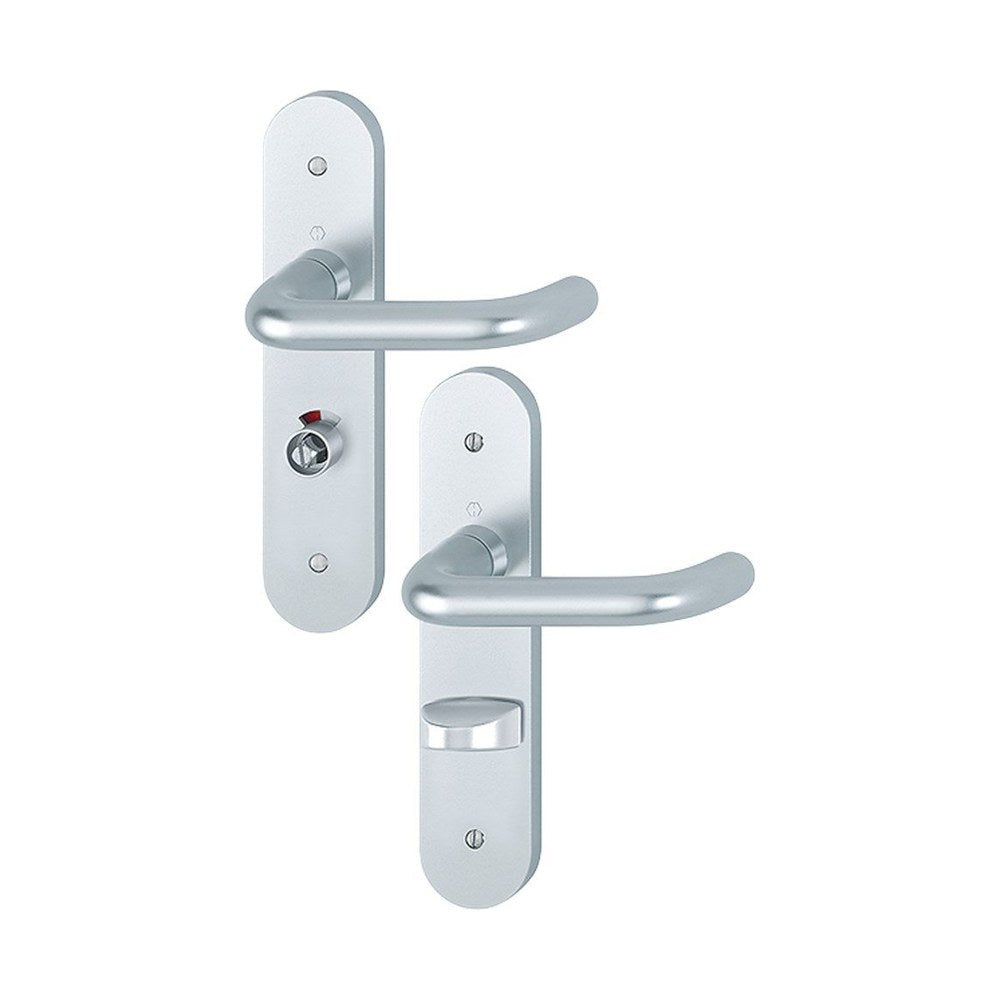 Langschildgarnituren, Aluminium, 210 x 45 mm, WC72, type 138L (RETS-LG-0048)