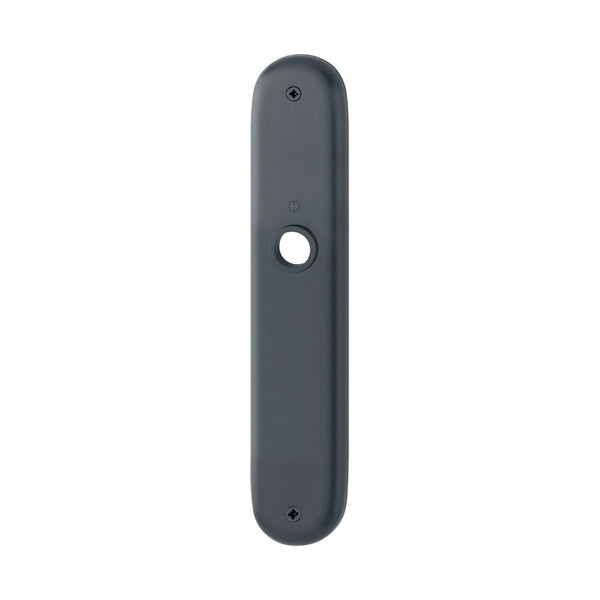 Langschild, ovaal, Zwart, 240 x 46 mm, type 273P, loopslot