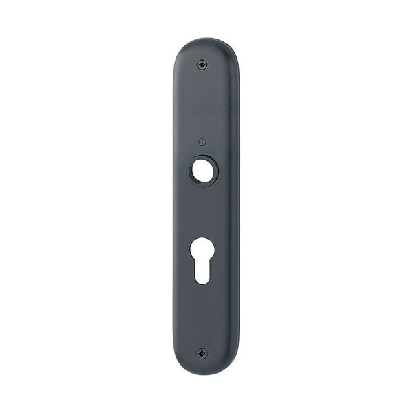 Langschild, ovaal, Zwart, 240 x 46 mm, PC55