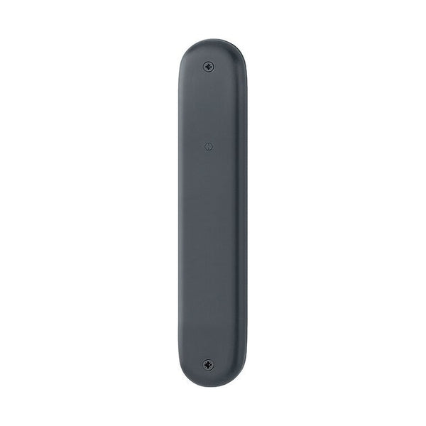 Langschild, ovaal, Zwart, 240 x 46 mm, type 273P, blind, zonder gat