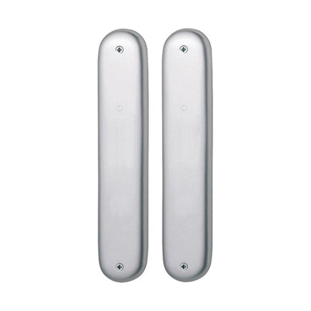 Langschild, ovaal, Aluminium, 240 x 46 mm, type 273P, blind, zonder gat