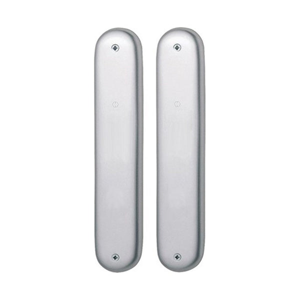Langschild, ovaal, Aluminium, 240 x 46 mm, type 273P, blind, zonder gat