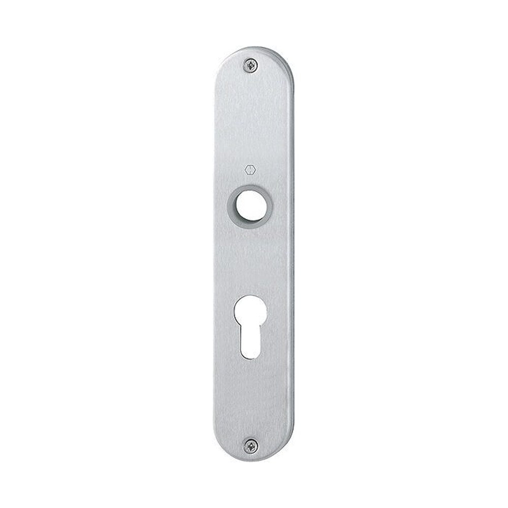 Langschild, ovaal, RVS, 220 x 42 mm, PC55