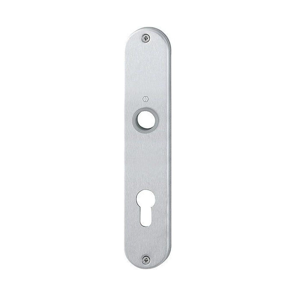 Langschild, ovaal, RVS, 220 x 42 mm, PC72