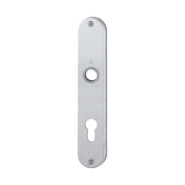 Langschild, ovaal, RVS, 220 x 42 mm, PC72