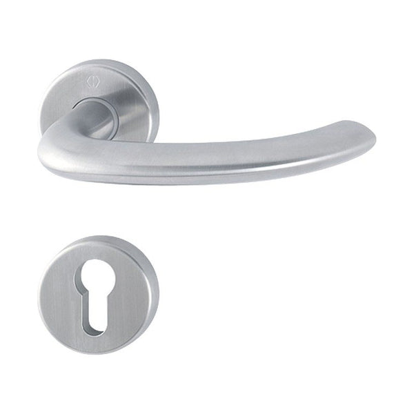 Rozetgarnituren, rond, RVS, Ø 52 mm, per stuk, deurdikte 37-42 mm, snelstift, cilindergat (RETS-RG-0018)