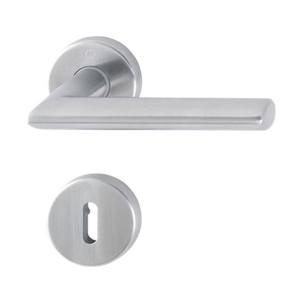 Rozetgarnituren, rond, RVS, Ø 52 mm, per stuk, deurdikte 37-42 mm, snelstift (RETS-RG-0027)