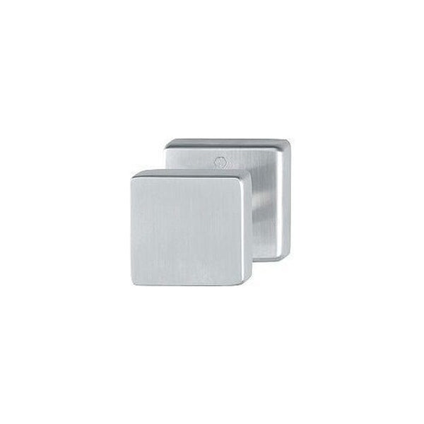 Rozetgarnituren, vierkant, RVS, Ø 52 mm