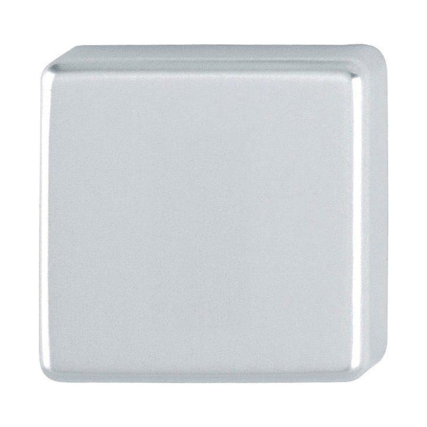 Blindrozet, vierkant, Aluminium