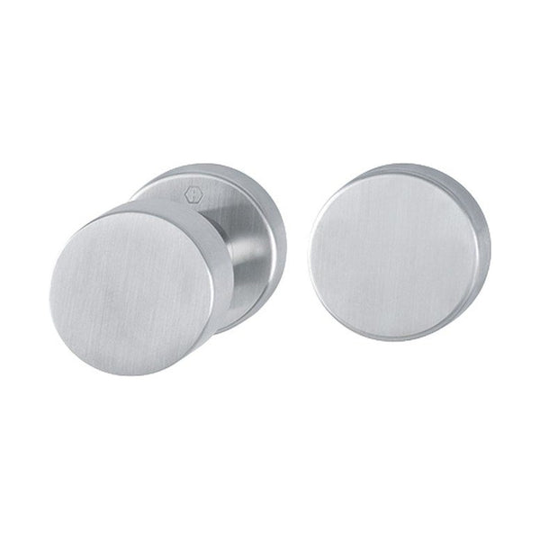 Blindrozet, rond, RVS, Ø 52 mm, per garnituur