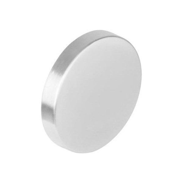 Blindrozet, rond, RVS, 53 x 8 mm