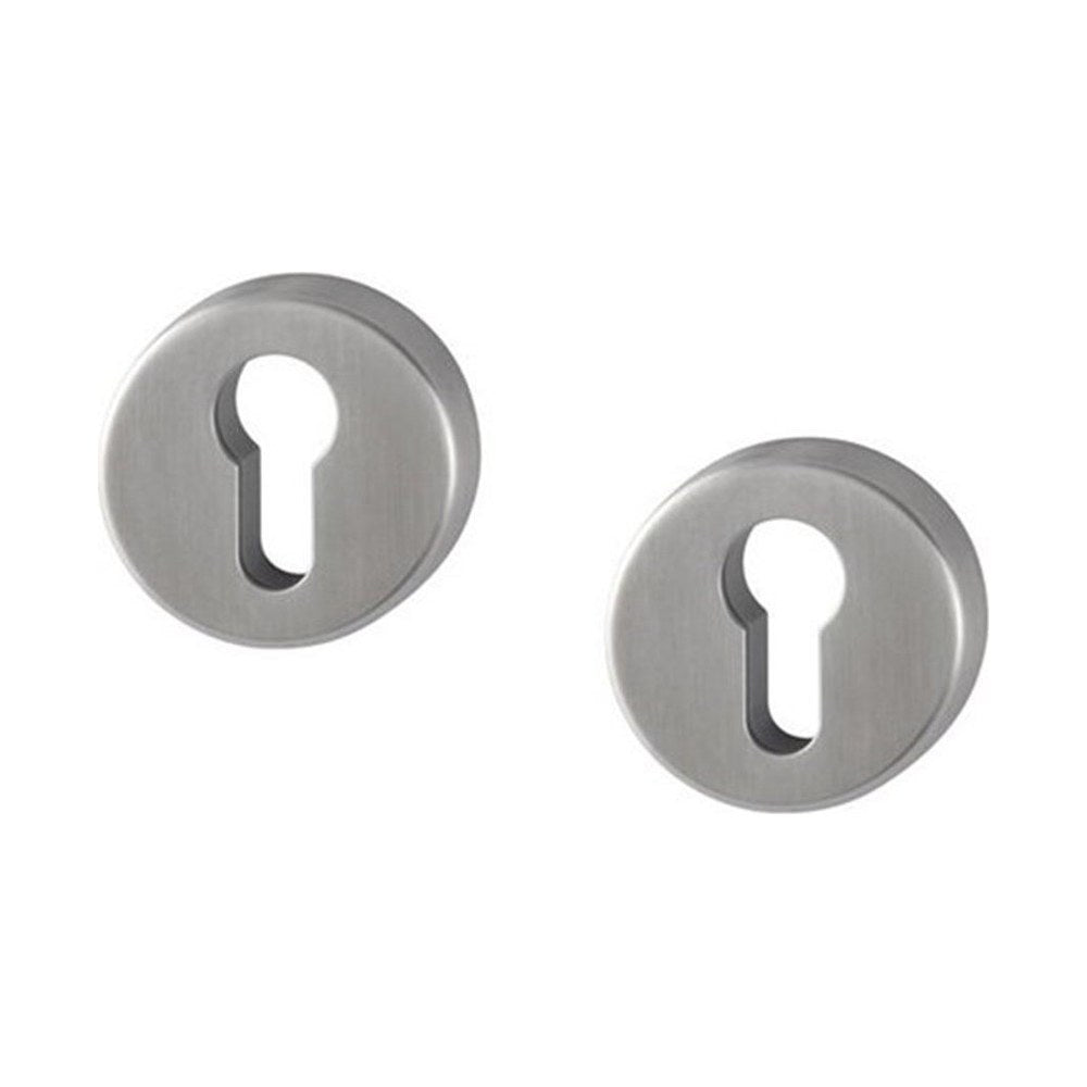 Cilinderrozet, rond, RVS, Ø 52 mm
