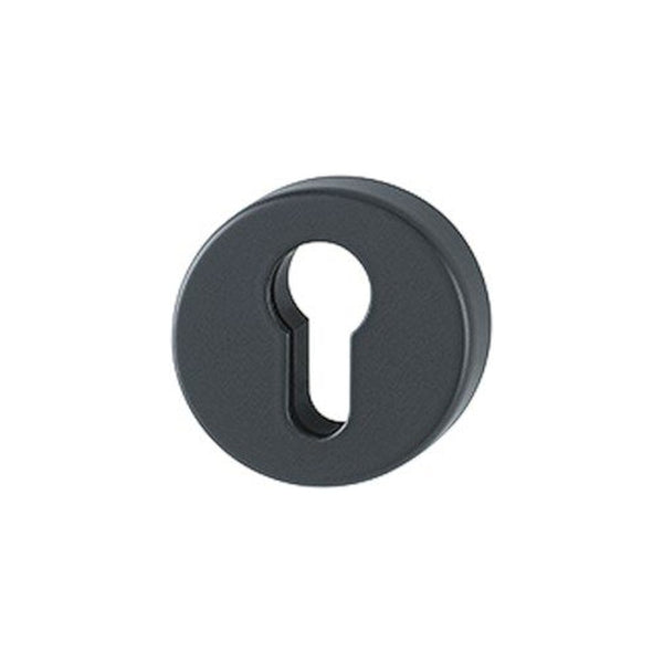 Cilinderrozet, rond, Zwart, Ø 52 mm