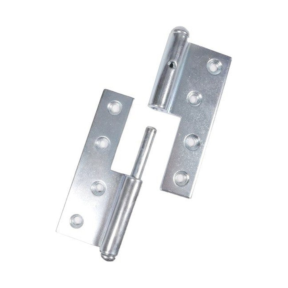 Paumelle, Verzinkt, 100 x 78 mm, din links