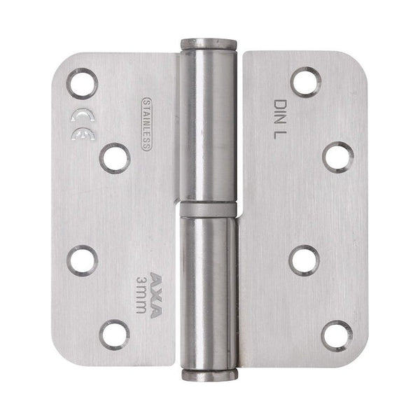 Paumelle, afgerond, RVS, 89 x 89 x 3 mm, din links (RETS-SC-0048)