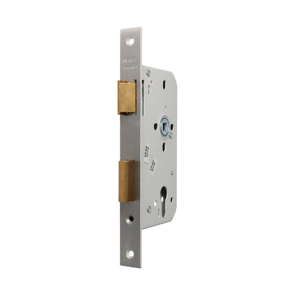 Cilinderslot (dag en nacht), recht, RVS, 235 x 24 mm, doornmaat 60 PC72, type 669/17