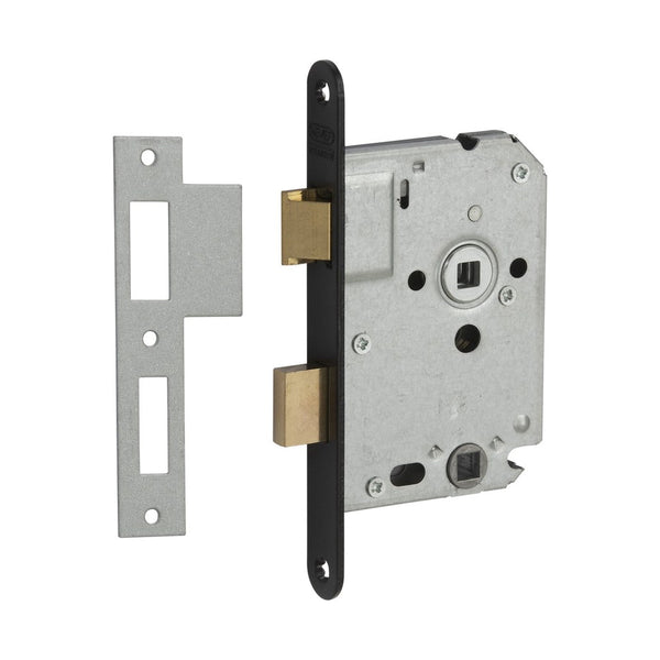 Toiletslot, Zwart, 174 x 20 mm, doornmaat 50 WC63, type 1264/3